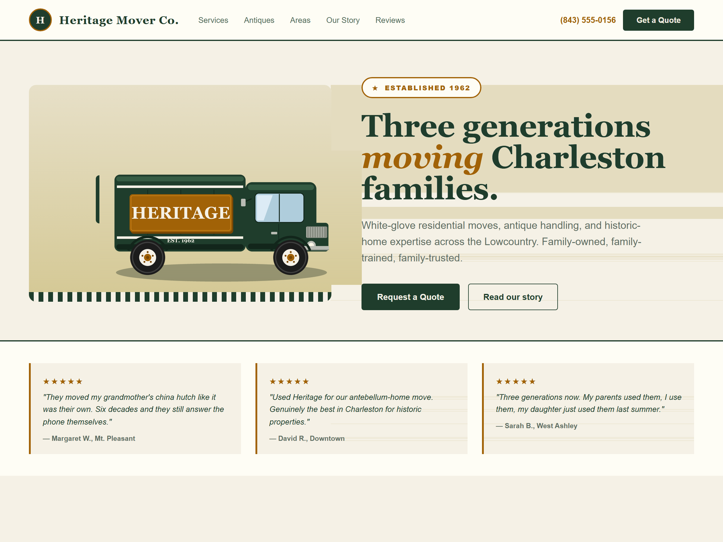 Heritage & refined website design direction